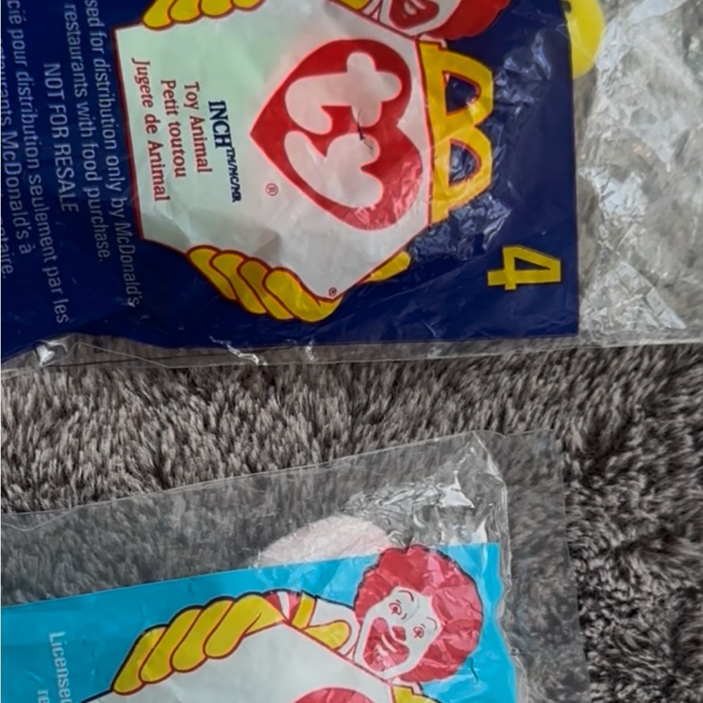 Ty McDonald’s Mini Beanie Babies - Collectibles- Inch & Peanut